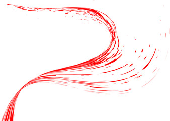 Strokes in different directions of red paint on a white background. Graffiti element. Design template for the design of banners, posters, booklets, covers, magazines. EPS 10