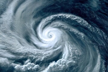 ouragan, tempête, tornade ou cyclone vu du ciel