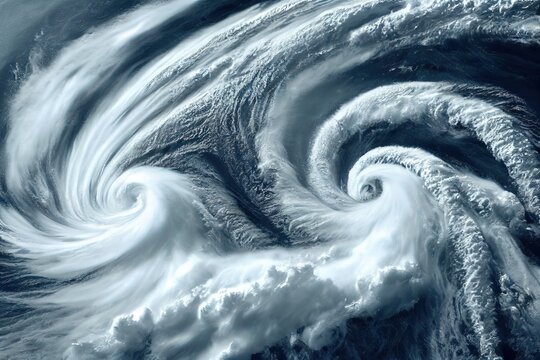 ouragan, temp&ecirc;te, tornade ou cyclone vu du ciel