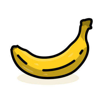 Flat illustration on a theme banana