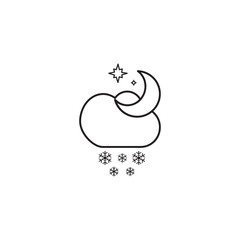 Modern weather icons. Flat vector illustration for Web, print, and Mobile App