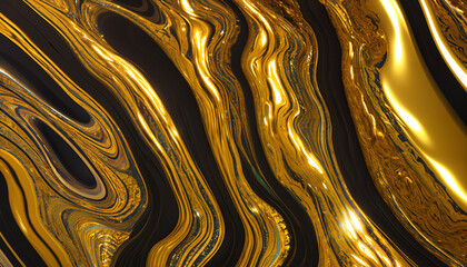 Gold wavy marble texture 