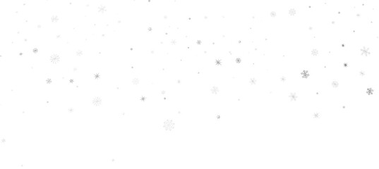 Snowflakes Falling On Snow - Winter Banner