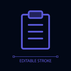 Filled tablet pixel perfect glassmorphism ui icon for dark theme. Color filled line element with transparency. Isolated vector pictogram for night mode. Editable stroke. Arial font used