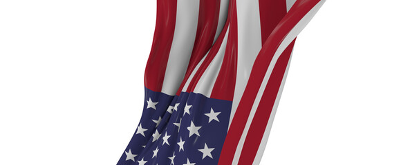 Obraz premium USA or america flag background with copy space png