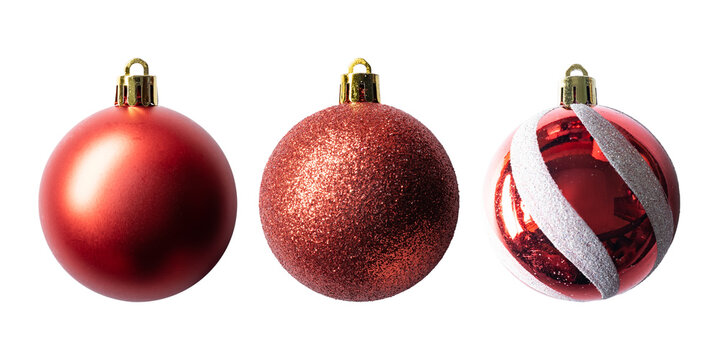 Red baubles for Christmas tree decoration