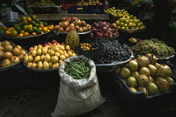 Public market stalls