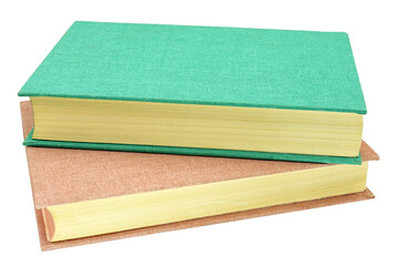 stack of books isolated on white