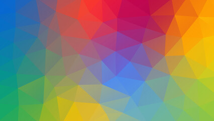 Vector multicolor abstract low poly background. Polygonal geometric banner