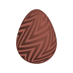 Chocolate Easter eggs. Vector illustration.