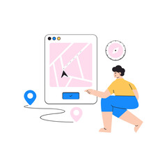 A flat illustration of media advertising