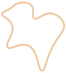 Abstract pastel shape line. Vector illustration.