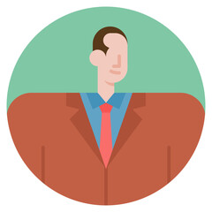 businessman flat icon