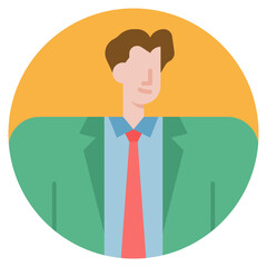 businessman flat icon
