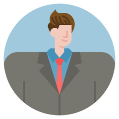 businessman flat icon