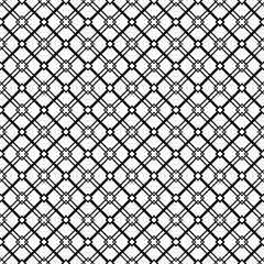Black and white seamless pattern texture. Greyscale ornamental graphic design. Mosaic ornaments. Pattern template. Vector illustration. EPS10.
