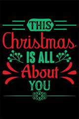 Christmas Graphic T-shirt Design Vector