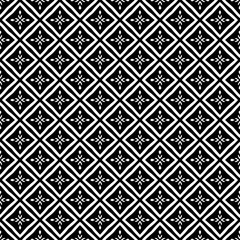 Black and white seamless pattern texture. Greyscale ornamental graphic design. Mosaic ornaments. Pattern template. Vector illustration. EPS10.