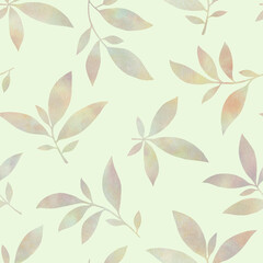 Gently green leaves on a green background. abstract pattern for design.