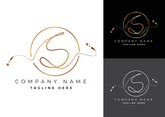 Letter S premium handwritten signature logo