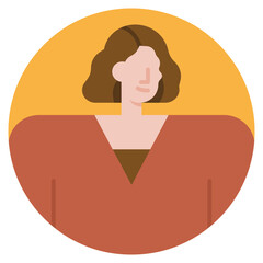 businesswoman flat icon