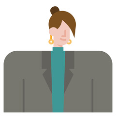 businesswoman avatar icon