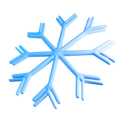 3d snowflake png element