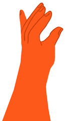 Obraz premium Mano posando tomando algo