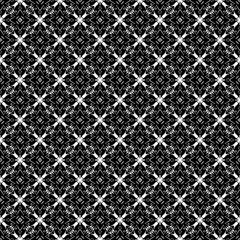 Black and white seamless pattern texture. Greyscale ornamental graphic design. Mosaic ornaments. Pattern template. Vector illustration. EPS10.