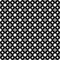 Black and white seamless pattern texture. Greyscale ornamental graphic design. Mosaic ornaments. Pattern template. Vector illustration. EPS10.
