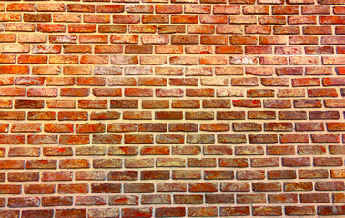 Close up of brick old wall, abstract background for design
