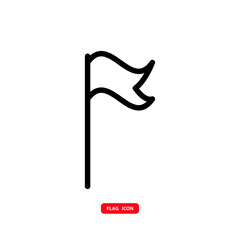 Flag icon vector logo design template