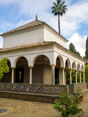 Charles the V Pavillion at the gardens of the Alcazar of Seville