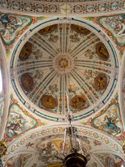 Hospital de los Venerables church dome frescoes by Lucas de Valdes