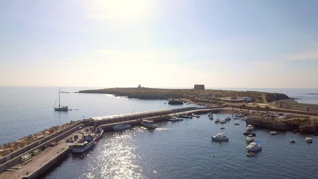 Mediterranean Sea with the Island of Tabarca, located on the coast of Alicante, Valencia Community, Spain
