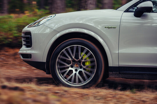 Porsche Cayenne Turbo S at the forest
