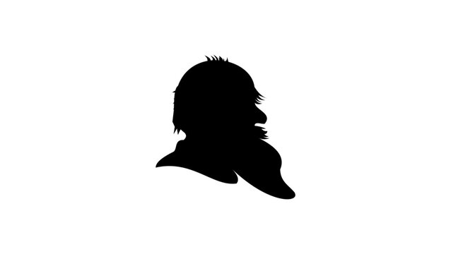 Leo Tolstoy Silhouette