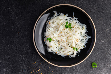 rice noodles fresh delicious snack healthy meal food snack diet on the table copy space food background rustic top view keto or paleo diet veggie vegan or vegetarian food no meat
