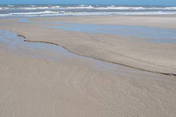 Stream photography on the beach