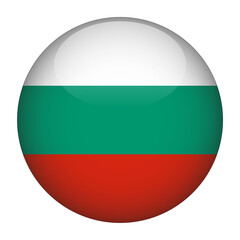 Bulgaria 3D Rounded Flag with no Background