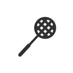 badminton racket icon isolated on white background. racket icon. sports icon.