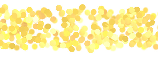 Glittering confetti on a transparent background. Holiday, birthday and Christmas decoration