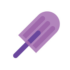 Isolated purple popsicle candy sheer flat icon Vector illustration