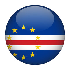 Cape Verde 3D Rounded Flag with Transparent Background