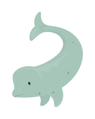 cartoon beluga icon