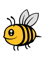 Süße kleine Comic Biene 
