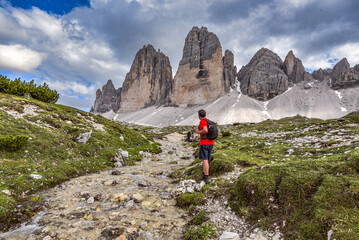 Wanderung an den Drei Zinnen in Südtirol