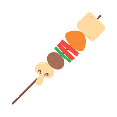 vegetable skewer icon