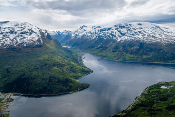 Fototapeta na wymiar Views of Loen, Norway