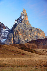 View of Pale di San Martino in  the Dolomites, Italy, Europe